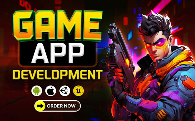 develop 3d and 2d game mobile game development with unity or unreal engine