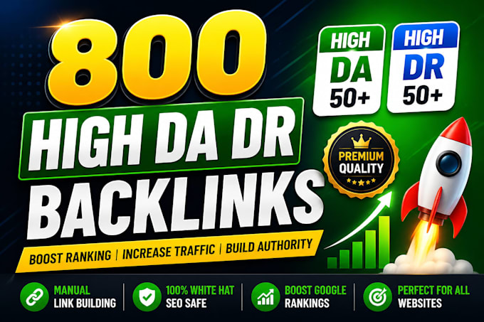 crate high da, dr, domain authority 60 plus backlinks in 5 days