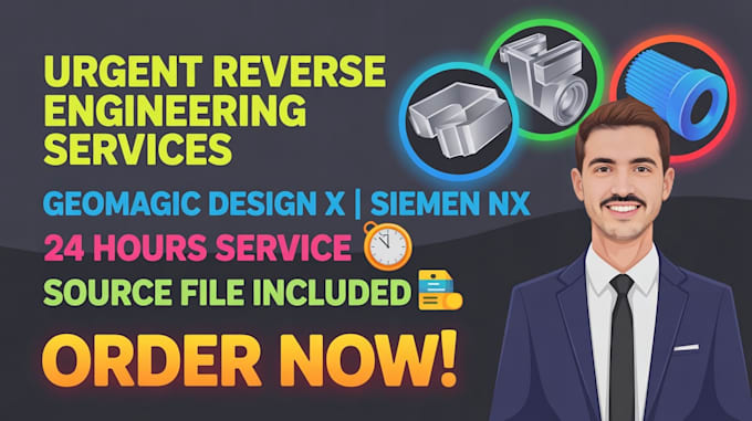 be your reverse engineer and do reverse engineering 3d scan cad models