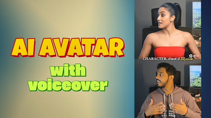 create ai talking avatar with girl voiceover