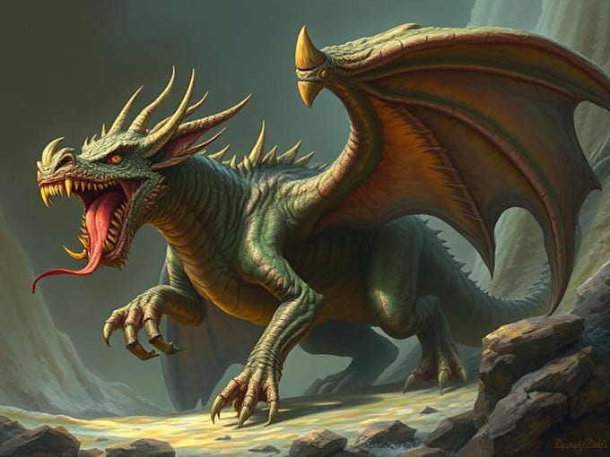 make sketch a fantasy creature