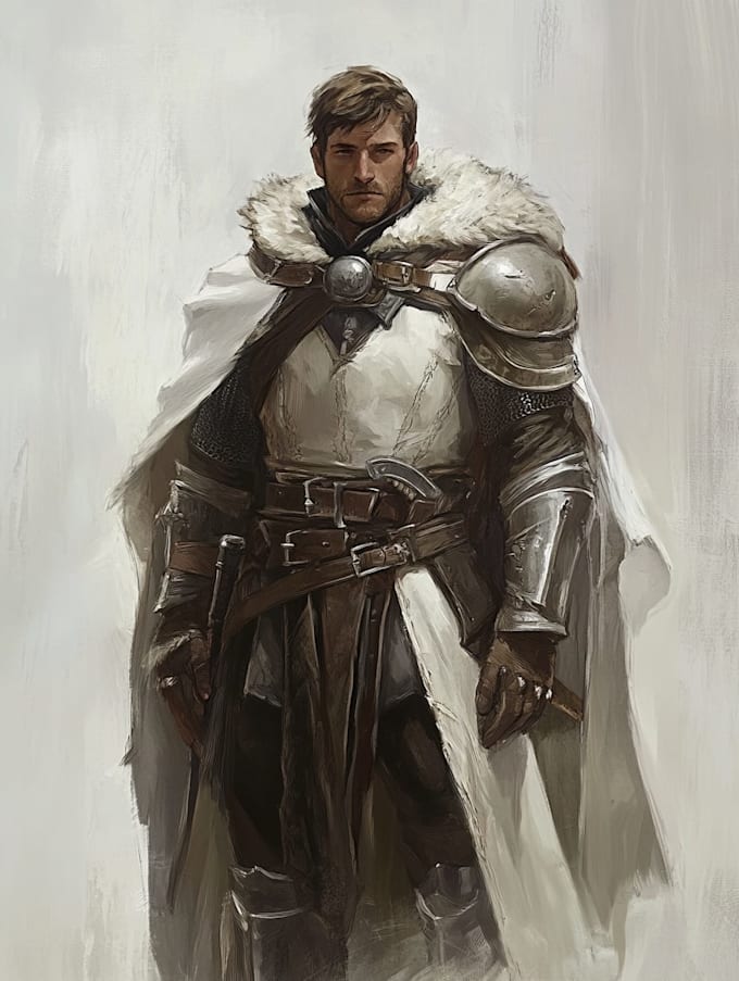 create fantasy dnd character concept art dnd party map