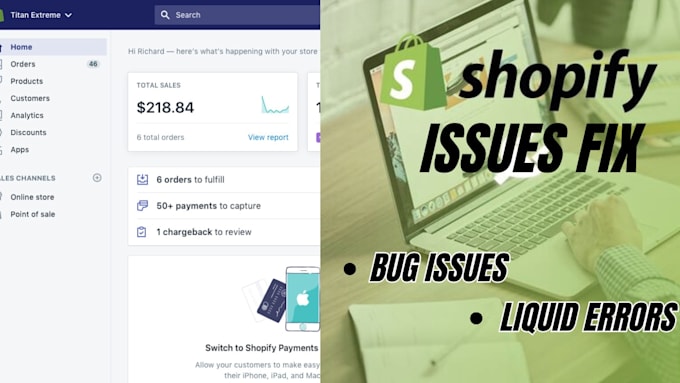 fix shopify bugs, theme issues, and liquid errors
