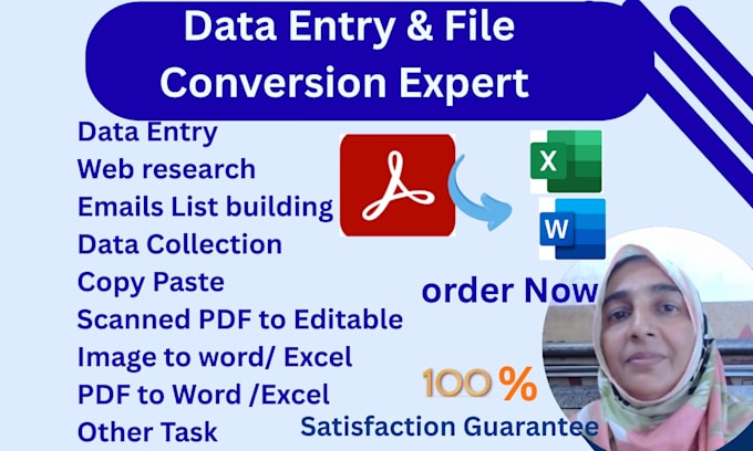 convert scanned PDF, image to word or excel