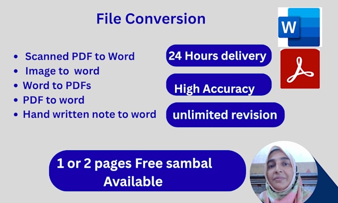 convert PDF, scanned PDF, and image to editable word