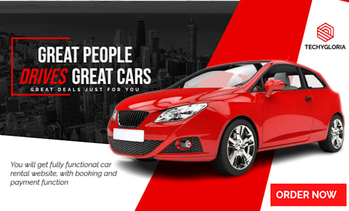 develop car website, car dealer website, car rental website