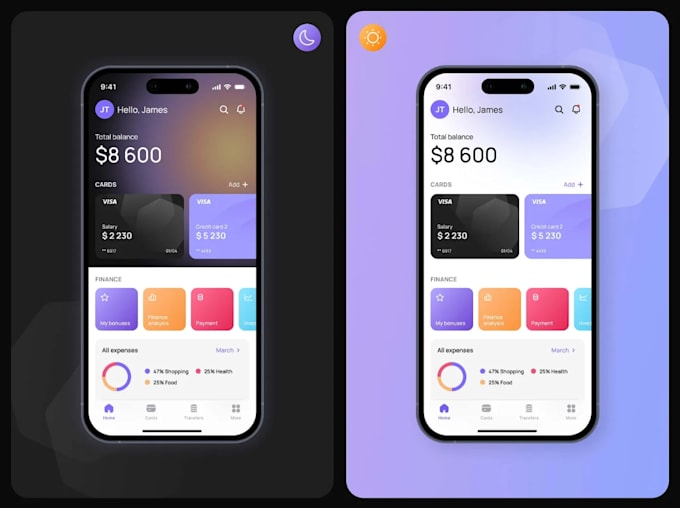 develop fintech payment money transfer app finance website
