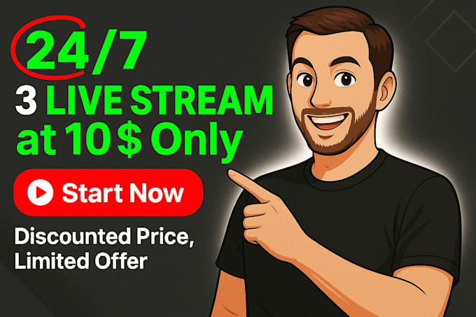 247 live stream youtube pre recorded video