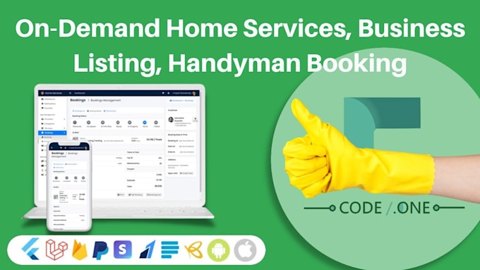 build on demand, handyman, home services booking, delivery app and website