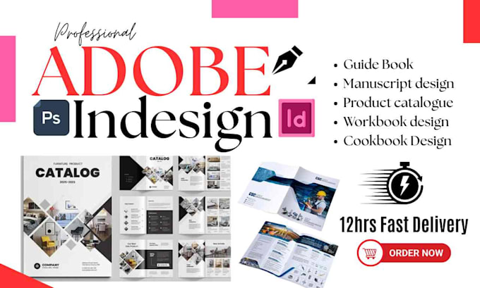edit format adobe indesign project, manuscript, guide book, catalog, user manual