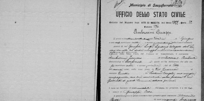 research your genealogy in archives italy