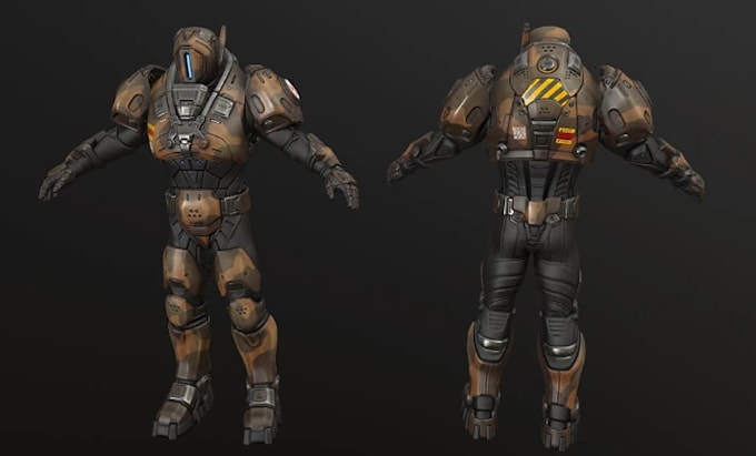 create 3d armor, cosplay design, 3d helmet, wearable armor for game and printing
