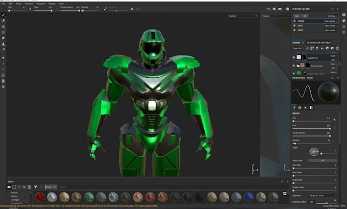 model 3d wearable armor, cosplay armor, 3d helmet for 3d printing and game