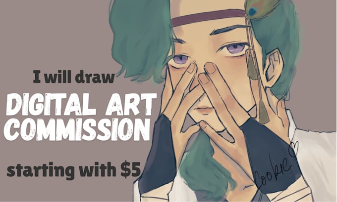 Draw digital art commissions for you by Cookieart05 | Fiverr