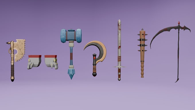 create custom low poly weapons for your roblox game