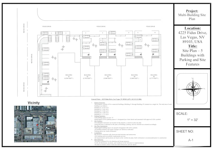 create 2d autocad driveway, parking lot, site and floor plans