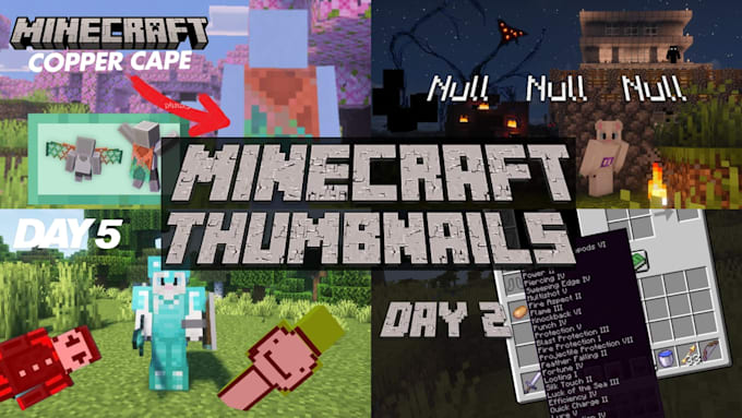 create high quality minecraft thumbnails