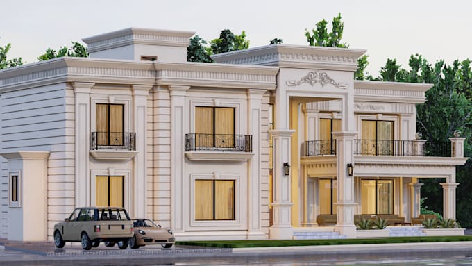 design 3d exterior rendering 3d architecture visualization house modeling
