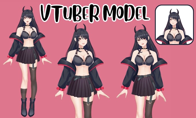design anime vtuber model live2d model nsfw vtuber character rigging vbridger