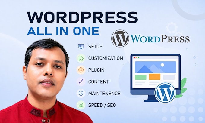 fix, update, and maintain your  wordpress website