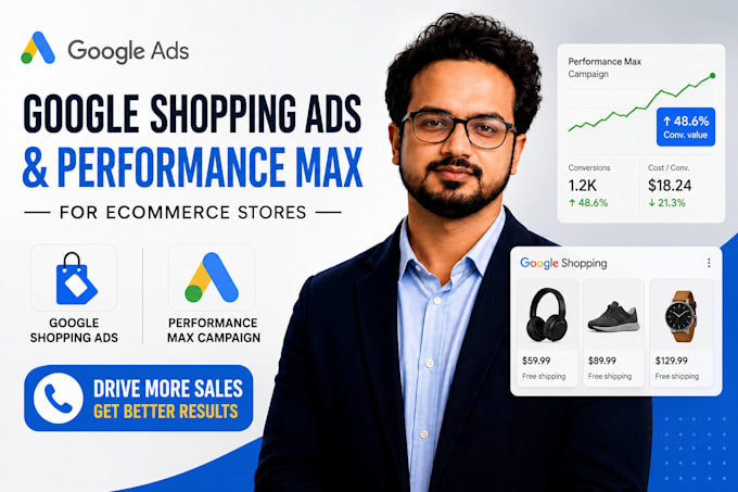 setup google shopping ads and performance max campaign for your ecommerce stores