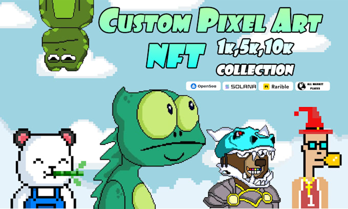 create quality pixel art nft collection
