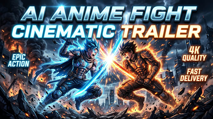 create ai anime video anime fight scene and cinematic trailer