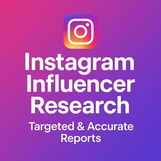 instagram influencer research for your niche