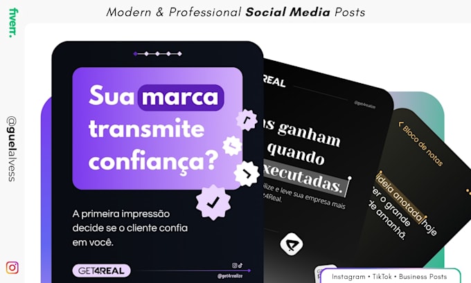 create modern and professional posts for your brand