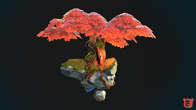 create low poly stylized 3d game assets