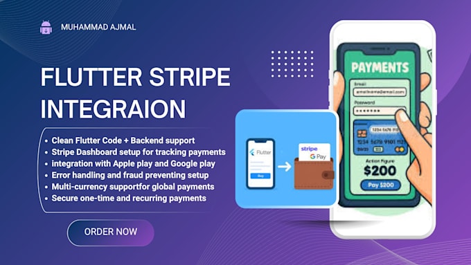be your flutter app stripe sdk integration expert