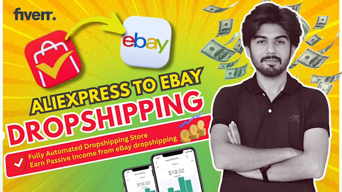 do ebay dropshipping product research and listing