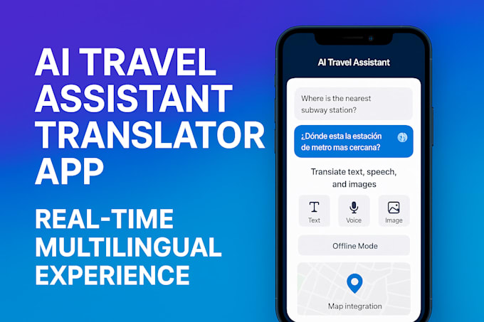 create ai powered multilingual travel assistant translator app