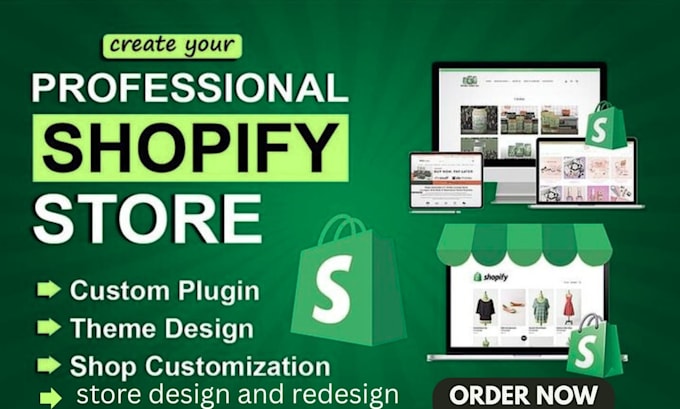 Build, design and redesign shopify store or ecommerce for performance ...