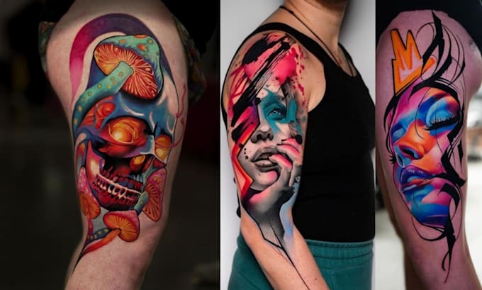 design your tattoo in a sketchy style