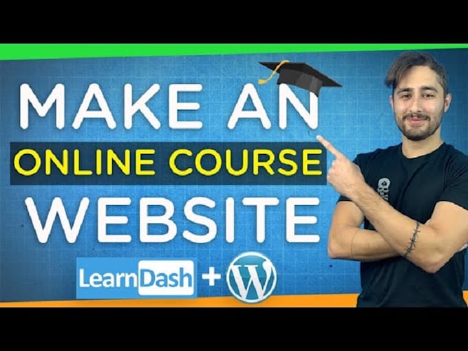 setup and design wordpress website online course learnworld learndash website