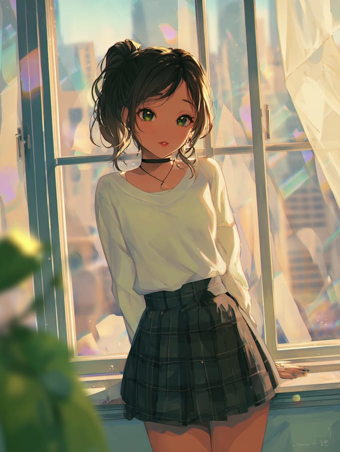 draw anime character an illustration and anime character