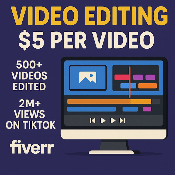 edit video for as low as 5 bucks each