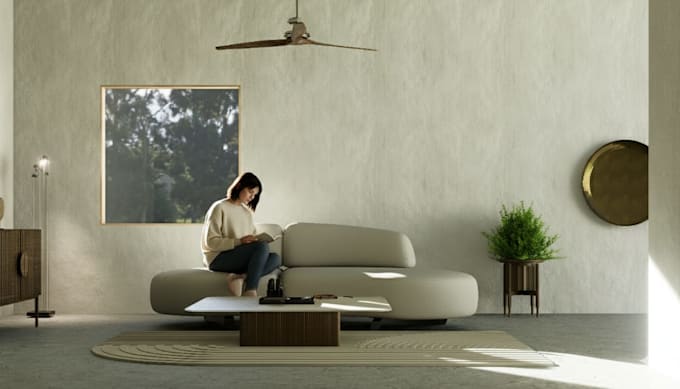 craft beautiful 3d architectural scenes with lighting and atmosphere