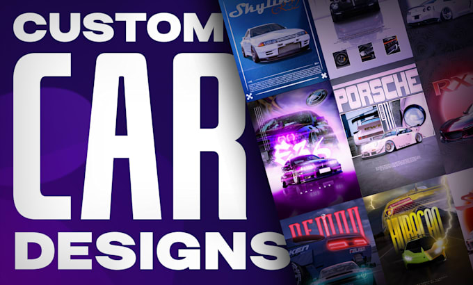 create a car flyer, banner, poster, social media design