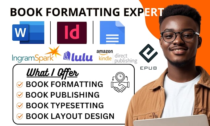 format, typeset ebook paperback hardcover amazon kdp lulu ingramspark typesetter