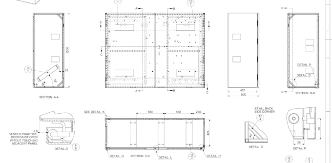 sheet metal design for manufacturing as per your requirment
