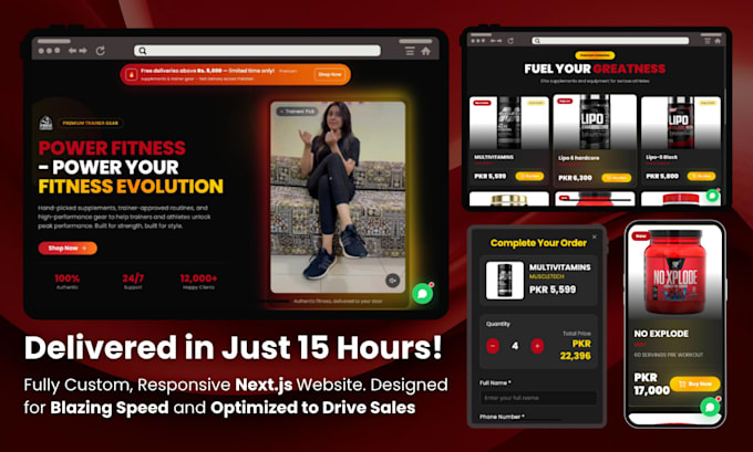 design and develop your modern, fast responsive website with next js