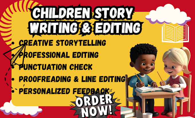 write, edit and proofread your childrens storybook ebook book formatting