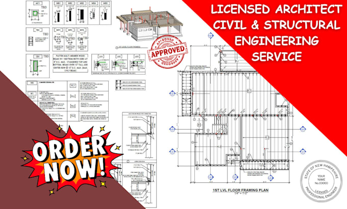 Licensed architect, civil and structural pe stamp in michigan kentucky ...
