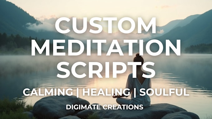 write motivations, affirmations, and guided meditations