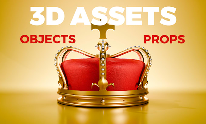 create 3d assets, objects or props in blender