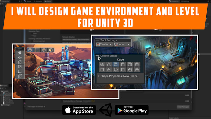 design game environment and level for unity 3d
