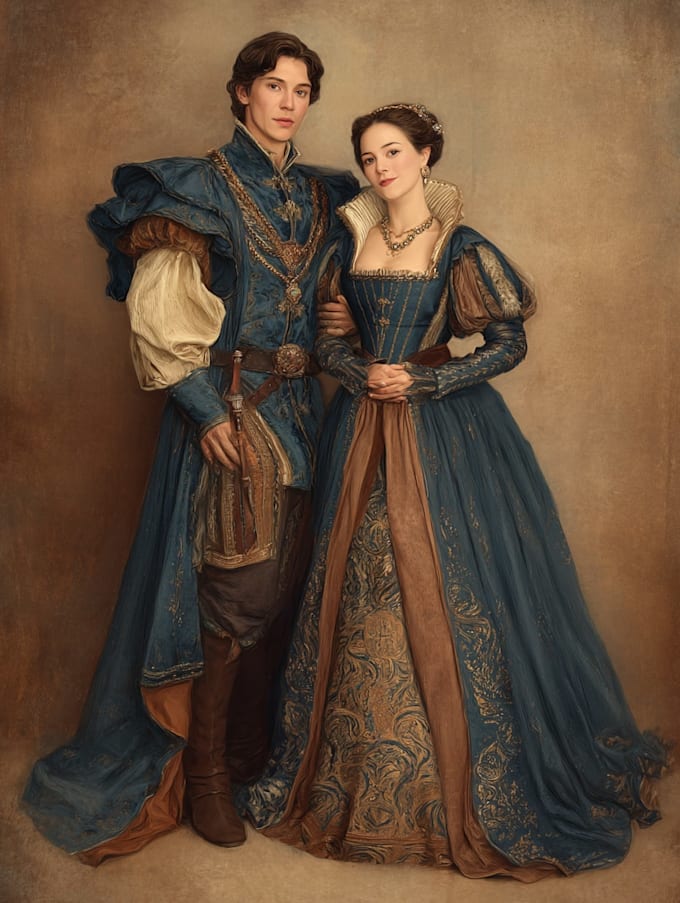 draw couple portrait illustration