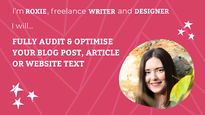 audit your blog post, article or website text and optimize for SEO